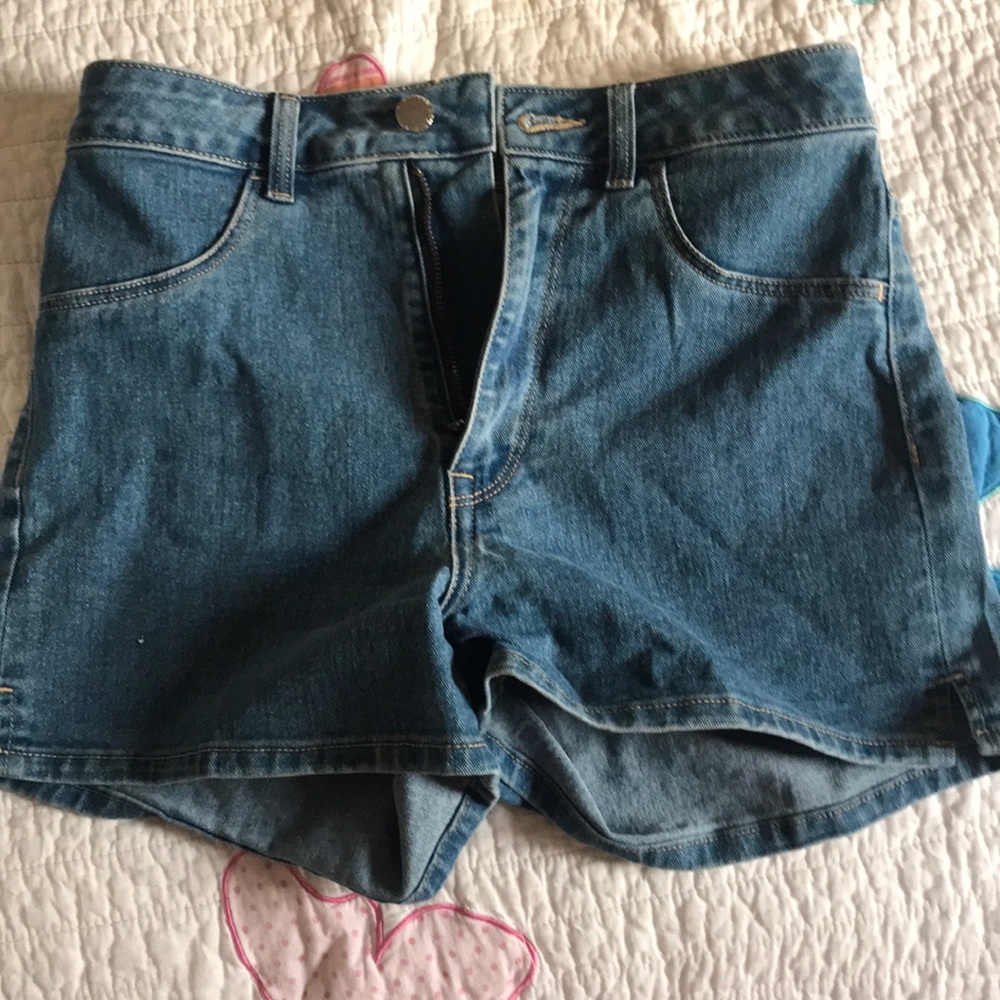 blue h&m shorts, size 4, only worn a few times